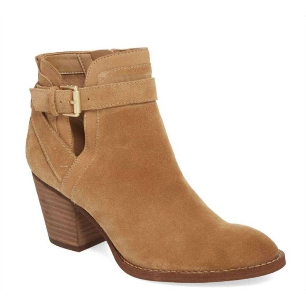 SAM EDELMAN Maurine Brown Suede Ankle Boot Size 8.5M